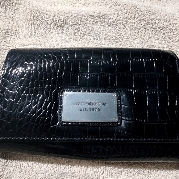 Liz Claiborne Handbags - Black Liz Claiborne large wallet